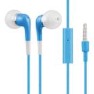 Double Color In-Ear 3.5mm Stereo Earphone With Volume Control and Mic(Blue) - 1