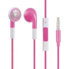 Double Color 3.5mm Stereo Earphone with Volume Control and Mic(Pink) - 1