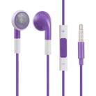 Double Color 3.5mm Stereo Earphone with Volume Control and Mic(Purple) - 1