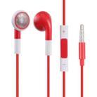 Double Color 3.5mm Stereo Earphone with Volume Control and Mic(Red) - 1