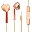 3.5mm Stereo Electroplating Wire Control Earphone for Android Phones / PC / MP3 Player / Laptops(Orange) - 1