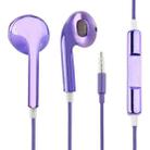 3.5mm Stereo Electroplating Wire Control Earphone for Android Phones / PC / MP3 Player / Laptops(Purple) - 1
