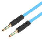 1m Noodle Style Aux Audio Cable 3.5mm Male to Male, Compatible with Phones, Tablets, Headphones, MP3 Player, Car/Home Stereo & More(Blue) - 1