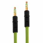 Noodle Style 3.5mm Jack Earphone Cable for iPhone 5 / iPhone 4 & 4S / 3GS / 3G / iPad 4 / iPad mini / mini 2 Retina / New iPad / iPad 2 / iTouch / MP3, Length: 1m(Green) - 1