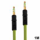 Noodle Style 3.5mm Jack Earphone Cable for iPhone 5 / iPhone 4 & 4S / 3GS / 3G / iPad 4 / iPad mini / mini 2 Retina / New iPad / iPad 2 / iTouch / MP3, Length: 1m(Green) - 2