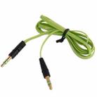 Noodle Style 3.5mm Jack Earphone Cable for iPhone 5 / iPhone 4 & 4S / 3GS / 3G / iPad 4 / iPad mini / mini 2 Retina / New iPad / iPad 2 / iTouch / MP3, Length: 1m(Green) - 3