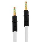 Noodle Style 3.5mm Jack Earphone Cable for iPhone 5 / iPhone 4 & 4S / 3GS / 3G / iPad 4 / iPad mini / mini 2 Retina / New iPad / iPad 2 / iTouch / MP3, Length: 1m(White) - 1