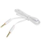 Noodle Style 3.5mm Jack Earphone Cable for iPhone 5 / iPhone 4 & 4S / 3GS / 3G / iPad 4 / iPad mini / mini 2 Retina / New iPad / iPad 2 / iTouch / MP3, Length: 1m(White) - 3