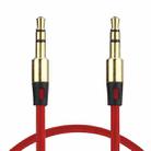 1m Aux Audio Cable 3.5mm Male to Male, Compatible with Phones, Tablets, Headphones, MP3 Player, Car/Home Stereo & More(Red) - 1