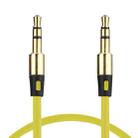 1m Aux Audio Cable 3.5mm Male to Male, Compatible with Phones, Tablets, Headphones, MP3 Player, Car/Home Stereo & More(Yellow) - 1