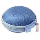 Grid Style Carrying Bag Box for Headphone / Earphone(Blue) - 4