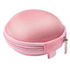 Grid Style Carrying Bag Box for Headphone / Earphone(Pink) - 4
