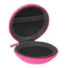 Grid Style Carrying Bag Box for Headphone / Earphone(Magenta) - 3