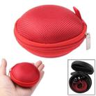 Grid Style Carrying Bag Box for Headphone / Earphone(Red) - 2