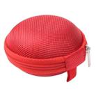 Grid Style Carrying Bag Box for Headphone / Earphone(Red) - 4