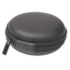 Circular Carrying Bag Box for Headphone / Earphone(Black) - 4