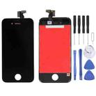 Digitizer Assembly (LCD + Frame + Touch Pad) for iPhone 4(Black) - 1