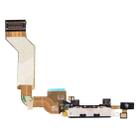Original Dock Connector Charging Port Flex Cable for iPhone 4S(Black) - 1