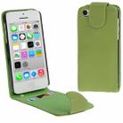 Vertical Flip Leather Case with Credit Card Slot for iPhone 5C(Green) - 1