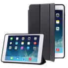 3-folding Naturally Treated Leather Smart Case with Sleep / Wake-up Function & Holder for iPad Air(Black) - 1