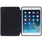 3-folding Naturally Treated Leather Smart Case with Sleep / Wake-up Function & Holder for iPad Air(Black) - 3