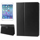 Litchi Texture Flip Leather Case with Holder & Sleep / Wake-up Function for iPad Air(Black) - 1