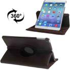 Litchi Texture 360 Degrees Rotation Leather Tablet Case with Holder for iPad Air / Air 2 / iPad 9.7 2017 / iPad 9.7 2018(Brown) - 1