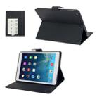 GOOSPERY FANCY DIARY for iPad Air Cross Texture Leather Case with Card Slot & Holder & Wallet(Black) - 1