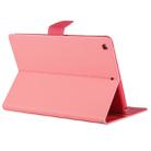GOOSPERY FANCY DIARY for iPad Air Cross Texture Leather Case with Card Slot & Holder & Wallet(Pink) - 5