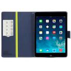GOOSPERY FANCY DIARY for iPad Air Cross Texture Leather Case with Card Slot & Holder & Wallet(Green) - 4