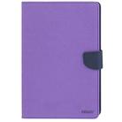 GOOSPERY FANCY DIARY for iPad Air Cross Texture Leather Case with Card Slot & Holder & Wallet(Purple) - 6