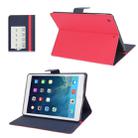 GOOSPERY FANCY DIARY for iPad Air Cross Texture Leather Case with Card Slot & Holder & Wallet(Red) - 1