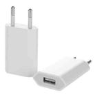 5V / 1A (EU Plug) USB Charger Adapter For  iPhone, Galaxy, Huawei, Xiaomi, LG, HTC and Other Smart Phones, Rechargeable Devices(White) - 1