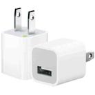 5V / 1A (US Plug) USB Charger Adapter For  iPhone, Galaxy, Huawei, Xiaomi, LG, HTC and Other Smart Phones, Rechargeable Devices(White) - 1