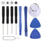 10 in 1 Repair Kits (4 x Screwdriver + 2 x Teardown Rods + 1 x Chuck + 2 x Triangle on Thick Slices + Eject Pin) - 1