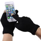 Three Fingers Touch Screen Gloves, For iPhone, Galaxy, Huawei, Xiaomi, HTC, Sony, LG and other Touch Screen Devices(Black) - 1