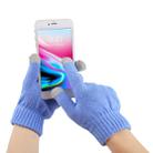 Three Fingers Touch Screen Gloves, For iPhone, Galaxy, Huawei, Xiaomi, HTC, Sony, LG and other Touch Screen Devices(Blue) - 1