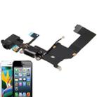 Original Tail Connector Charger Flex Cable + Headphone Audio Jack Ribbon Flex Cable for iPhone 5(Black) - 2