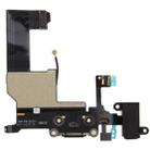 Original Tail Connector Charger Flex Cable + Headphone Audio Jack Ribbon Flex Cable for iPhone 5(Black) - 4
