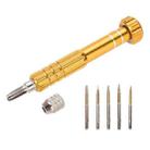 5 in 1 Gold Series Screwdriver Sets for iPhone 5 & 5S & 5C / iPhone 4 & 4S (T5 / T6 / 1.2 / 1.5 / 0.8) - 1