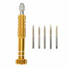 5 in 1 Gold Series Screwdriver Sets for iPhone 5 & 5S & 5C / iPhone 4 & 4S (T5 / T6 / 1.2 / 1.5 / 0.8) - 2
