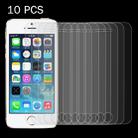 10 PCS for iPhone SE & 5 & 5S & 5C 0.26mm 9H Surface Hardness 2.5D Explosion-proof Tempered Glass Screen Film - 1