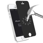 0.4mm 9H Surface Hardness 180 Degree Privacy Anti Glare Screen Protector for iPhone 5 & 5S - 1