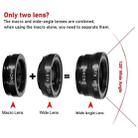 3 in 1 Photo Lens Kits (180 Degree Fisheye Lens + Super Wide Lens + Macro Lens), For iPhone, Galaxy, Sony, Lenovo, HTC, Huawei, Google, LG, Xiaomi, other Smartphones(Black) - 3