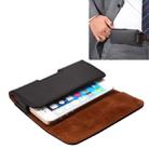 Crazy Horse Texture Vertical Flip Genuine Leather Case / Waist Bag with Back Splint for iPhone 4S / 5 / 5S / 5C(Black) - 1