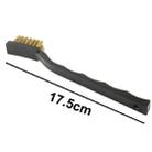 Electronic Component Curved Handle Anti-static Golden Brush, Length: 17.5cm - 4