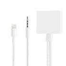 2 in 1 30 Pin Female to 8 Pin + 3.5mm Audio Cable Converter, Not Support iOS 10.3.1 or Above Phone(White) - 1