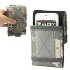 Camouflage Army Combat Travel Utility Hook and Loop Fastener Belt Pouch Bum Bag Mobile Phone Money(Green) - 1