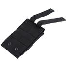 Army Combat Travel Utility Hook and Loop Fastener Belt Pouch Bum Bag Mobile Phone Money(Black) - 5