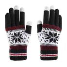 Multifunctional Three Fingers Touch Screen Wool Warm Gloves, For iPhone, Galaxy, Huawei, Xiaomi, LG, HTC and Other Smart Phones(Black) - 1